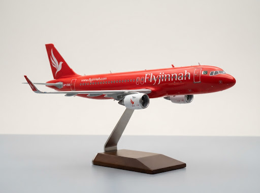 Fly Jinnah Airbus A320 Red Livery Model Miniature